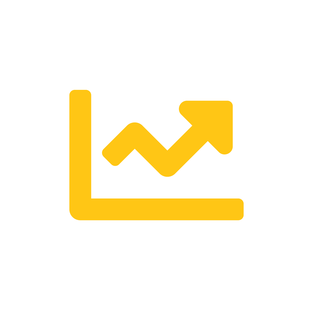 Trending graph icon